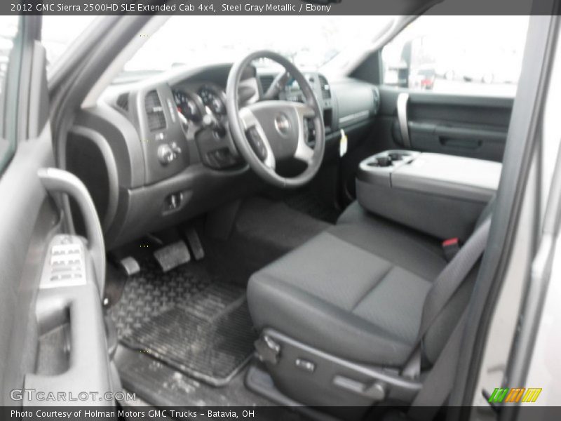 Steel Gray Metallic / Ebony 2012 GMC Sierra 2500HD SLE Extended Cab 4x4