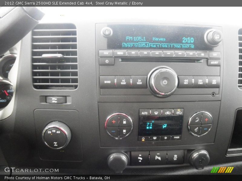 Steel Gray Metallic / Ebony 2012 GMC Sierra 2500HD SLE Extended Cab 4x4