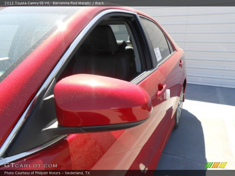 Barcelona Red Metallic / Black 2013 Toyota Camry SE V6