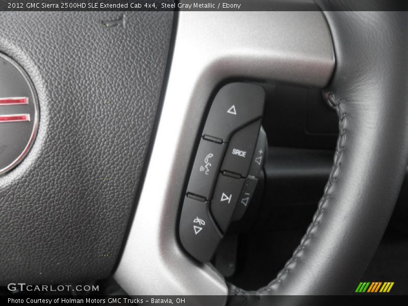 Steel Gray Metallic / Ebony 2012 GMC Sierra 2500HD SLE Extended Cab 4x4