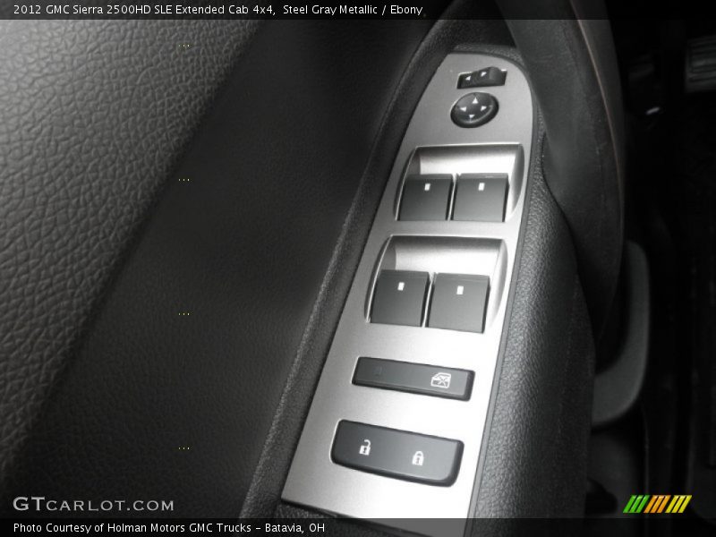 Steel Gray Metallic / Ebony 2012 GMC Sierra 2500HD SLE Extended Cab 4x4