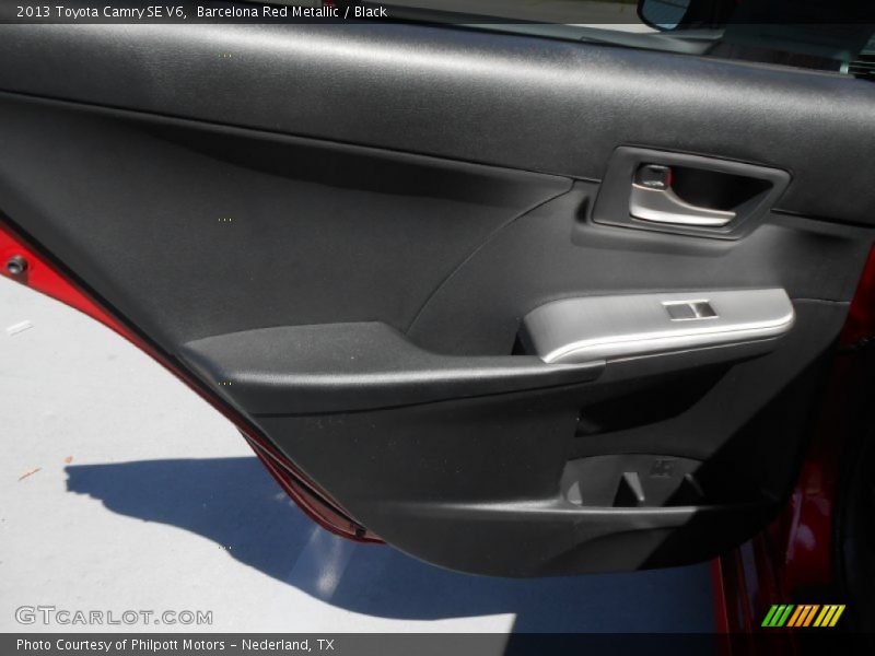 Barcelona Red Metallic / Black 2013 Toyota Camry SE V6