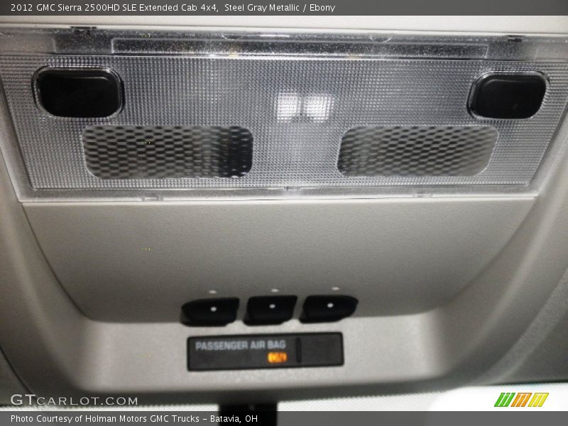 Steel Gray Metallic / Ebony 2012 GMC Sierra 2500HD SLE Extended Cab 4x4