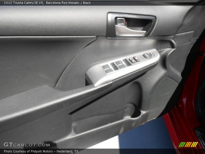 Barcelona Red Metallic / Black 2013 Toyota Camry SE V6