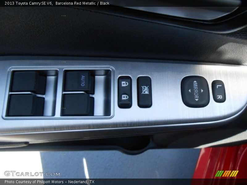 Barcelona Red Metallic / Black 2013 Toyota Camry SE V6