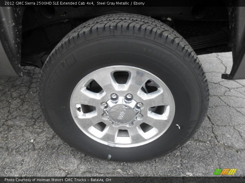 Steel Gray Metallic / Ebony 2012 GMC Sierra 2500HD SLE Extended Cab 4x4
