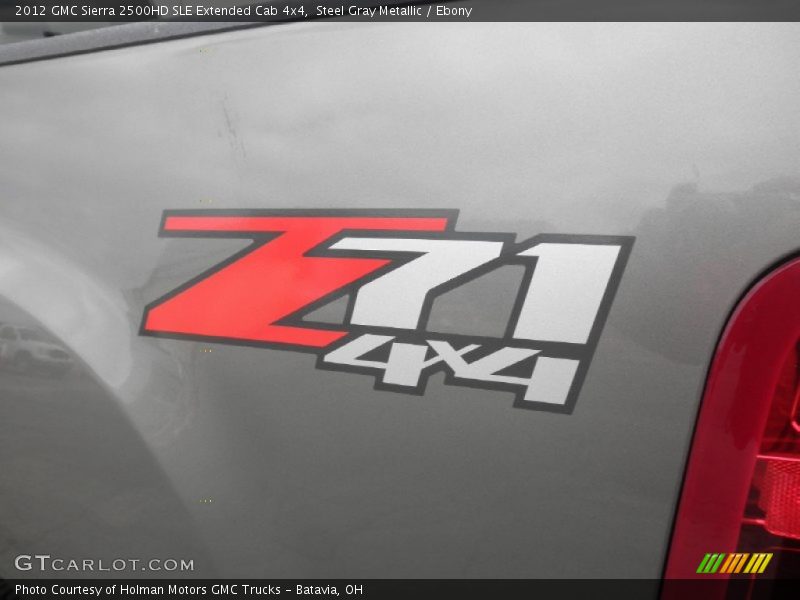 Steel Gray Metallic / Ebony 2012 GMC Sierra 2500HD SLE Extended Cab 4x4