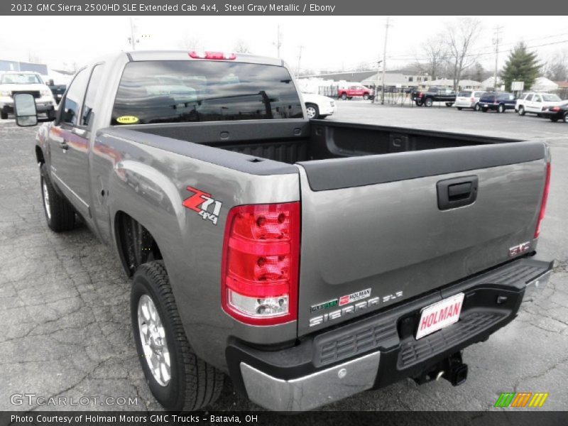 Steel Gray Metallic / Ebony 2012 GMC Sierra 2500HD SLE Extended Cab 4x4