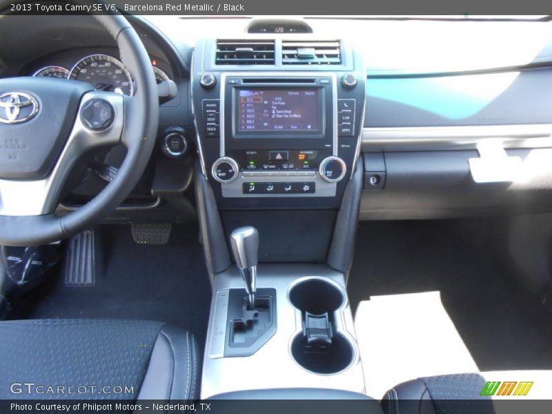 Barcelona Red Metallic / Black 2013 Toyota Camry SE V6