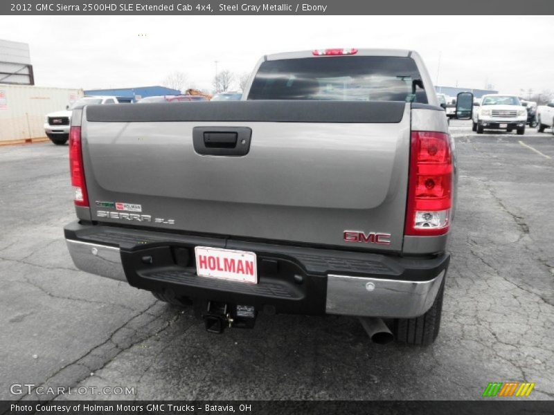Steel Gray Metallic / Ebony 2012 GMC Sierra 2500HD SLE Extended Cab 4x4