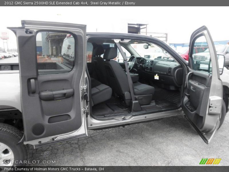 Steel Gray Metallic / Ebony 2012 GMC Sierra 2500HD SLE Extended Cab 4x4