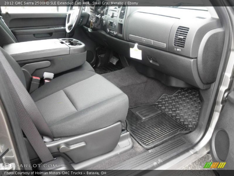Steel Gray Metallic / Ebony 2012 GMC Sierra 2500HD SLE Extended Cab 4x4