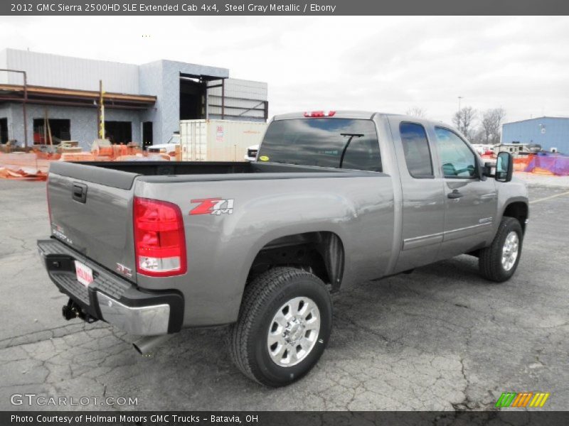 Steel Gray Metallic / Ebony 2012 GMC Sierra 2500HD SLE Extended Cab 4x4