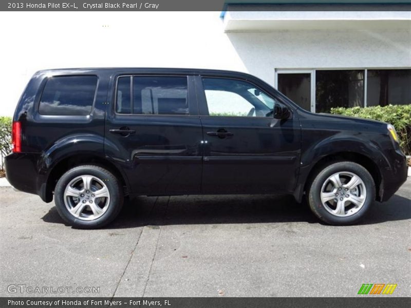 Crystal Black Pearl / Gray 2013 Honda Pilot EX-L