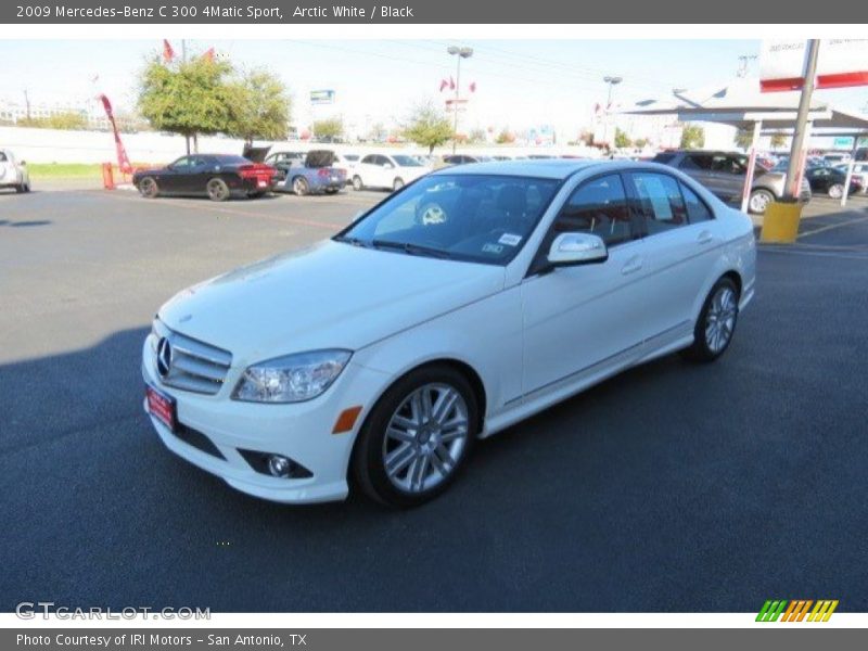 Arctic White / Black 2009 Mercedes-Benz C 300 4Matic Sport