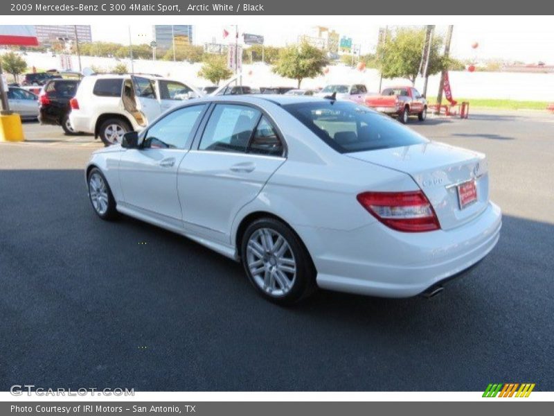 Arctic White / Black 2009 Mercedes-Benz C 300 4Matic Sport