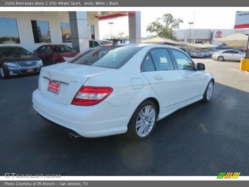 Arctic White / Black 2009 Mercedes-Benz C 300 4Matic Sport