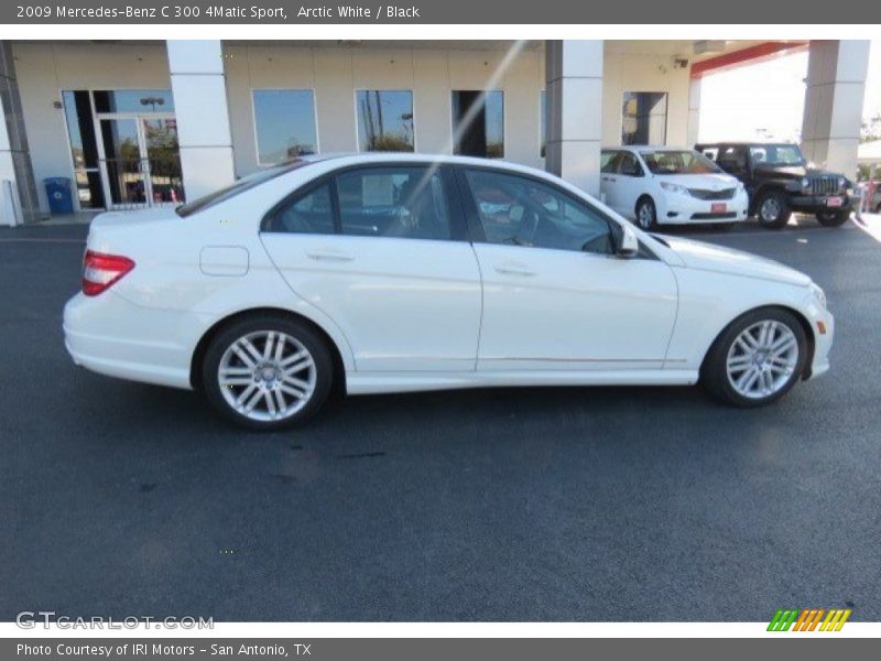 Arctic White / Black 2009 Mercedes-Benz C 300 4Matic Sport