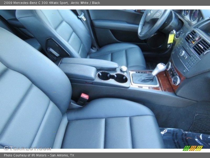 Arctic White / Black 2009 Mercedes-Benz C 300 4Matic Sport