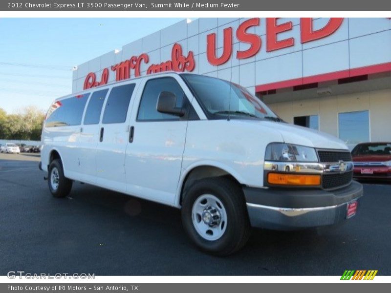 Summit White / Medium Pewter 2012 Chevrolet Express LT 3500 Passenger Van