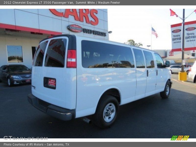 Summit White / Medium Pewter 2012 Chevrolet Express LT 3500 Passenger Van