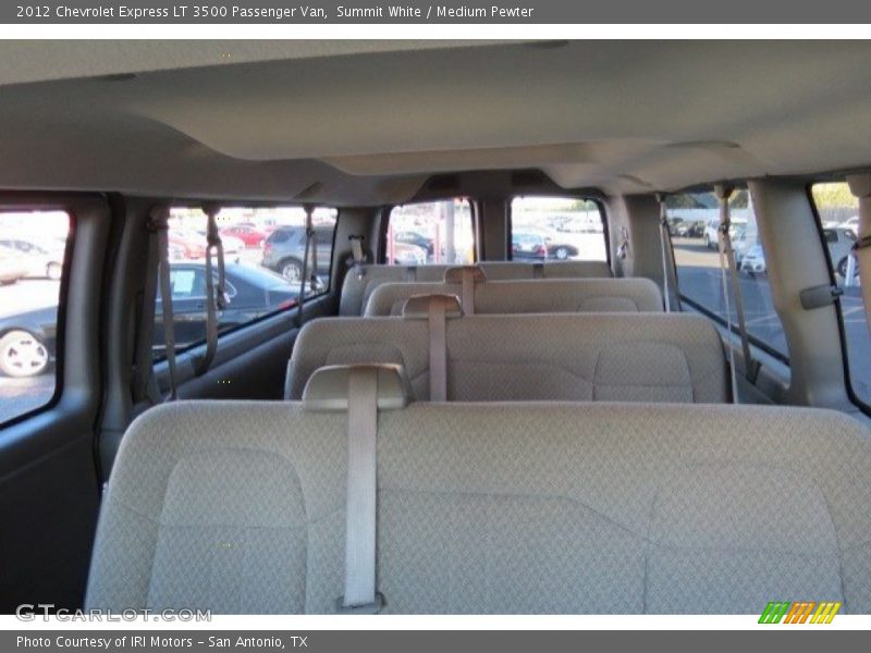 Rear Seat of 2012 Express LT 3500 Passenger Van