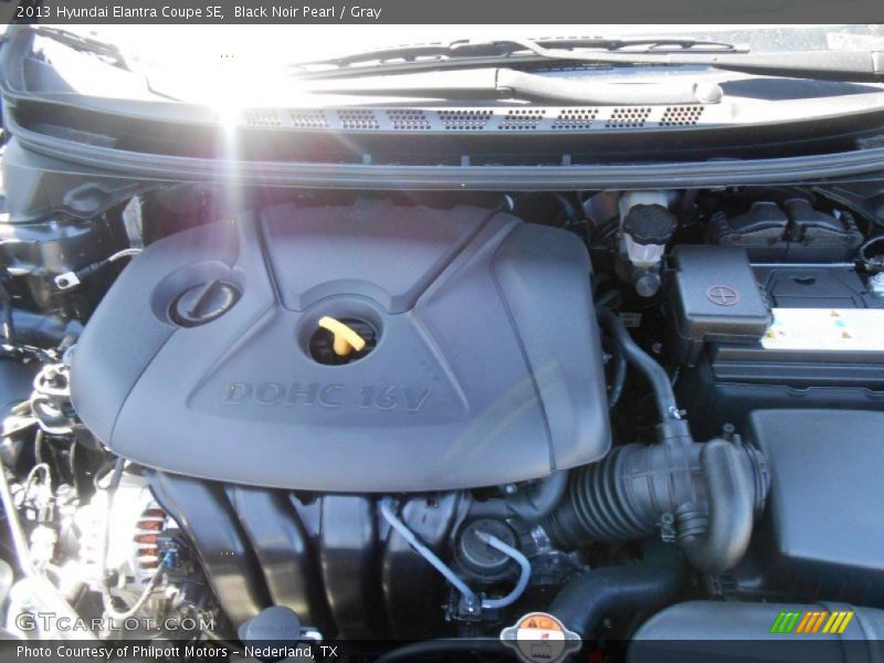 Black Noir Pearl / Gray 2013 Hyundai Elantra Coupe SE