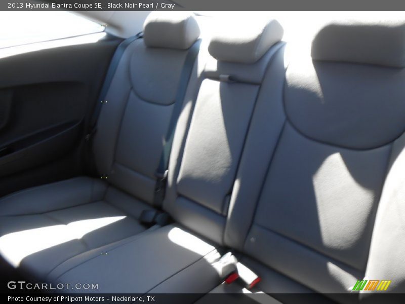 Black Noir Pearl / Gray 2013 Hyundai Elantra Coupe SE