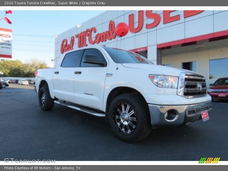 Super White / Graphite Gray 2010 Toyota Tundra CrewMax