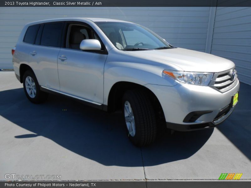 Classic Silver Metallic / Ash 2013 Toyota Highlander