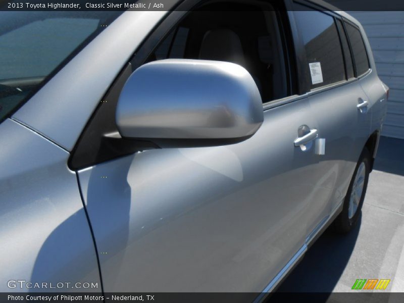 Classic Silver Metallic / Ash 2013 Toyota Highlander