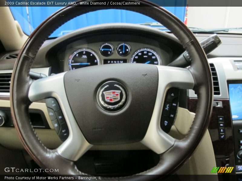 White Diamond / Cocoa/Cashmere 2009 Cadillac Escalade EXT Luxury AWD