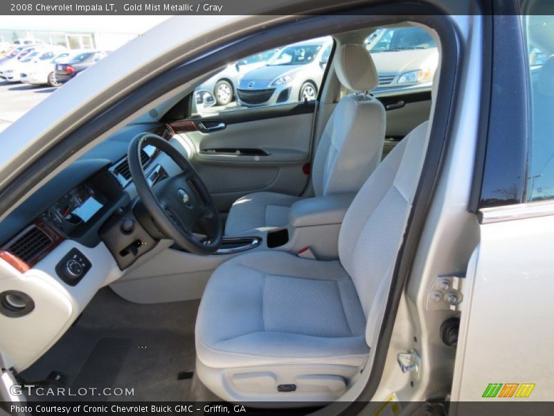 Gold Mist Metallic / Gray 2008 Chevrolet Impala LT