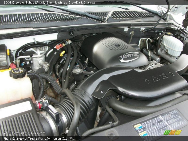 Summit White / Gray/Dark Charcoal 2004 Chevrolet Tahoe LS 4x4