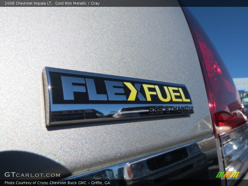 Gold Mist Metallic / Gray 2008 Chevrolet Impala LT