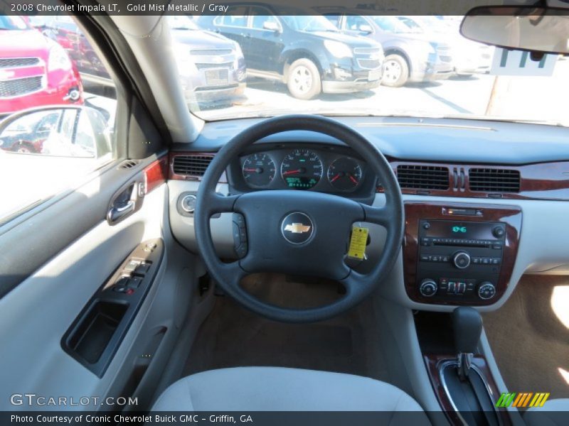 Gold Mist Metallic / Gray 2008 Chevrolet Impala LT