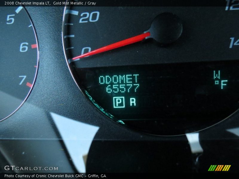 Gold Mist Metallic / Gray 2008 Chevrolet Impala LT