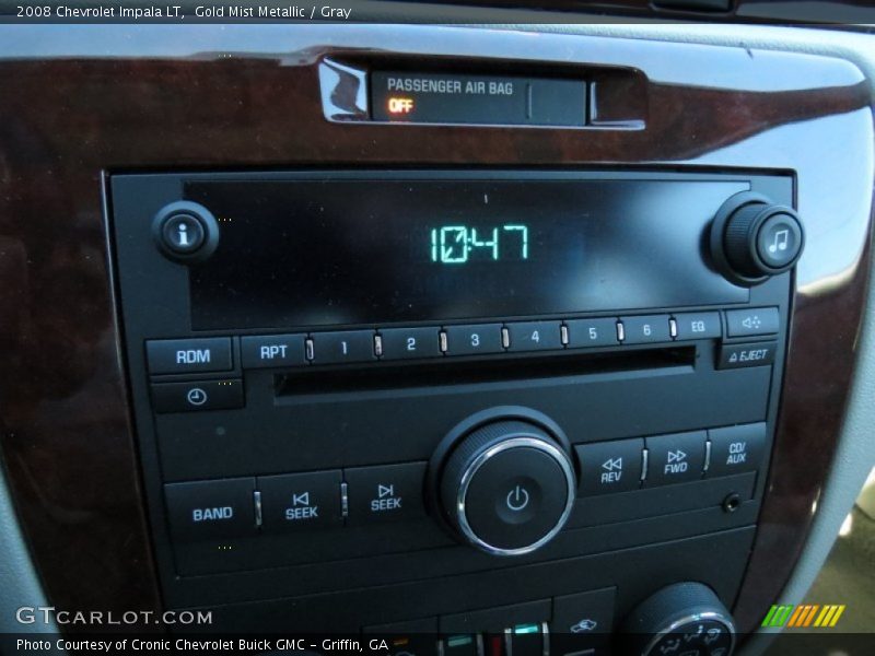 Gold Mist Metallic / Gray 2008 Chevrolet Impala LT