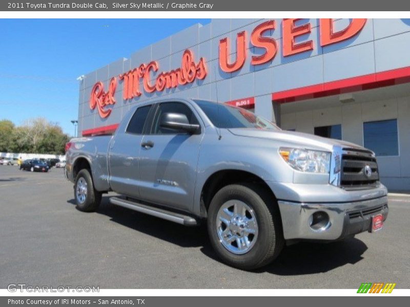 Silver Sky Metallic / Graphite Gray 2011 Toyota Tundra Double Cab