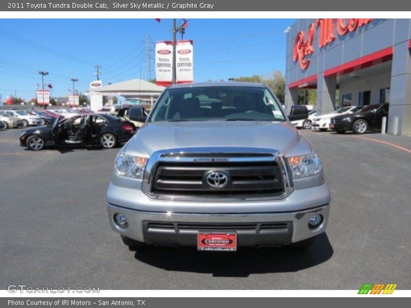 Silver Sky Metallic / Graphite Gray 2011 Toyota Tundra Double Cab