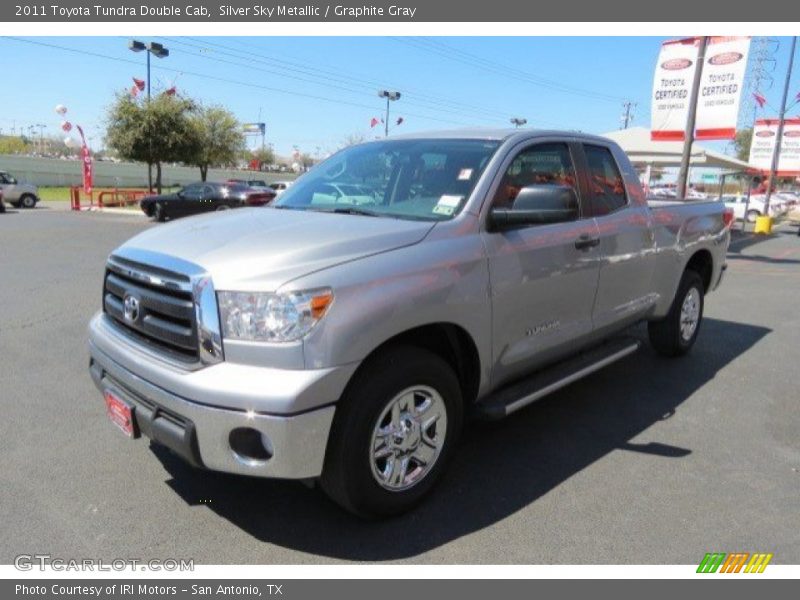 Silver Sky Metallic / Graphite Gray 2011 Toyota Tundra Double Cab