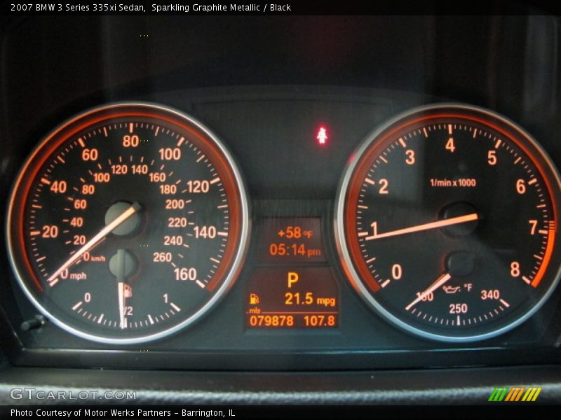  2007 3 Series 335xi Sedan 335xi Sedan Gauges