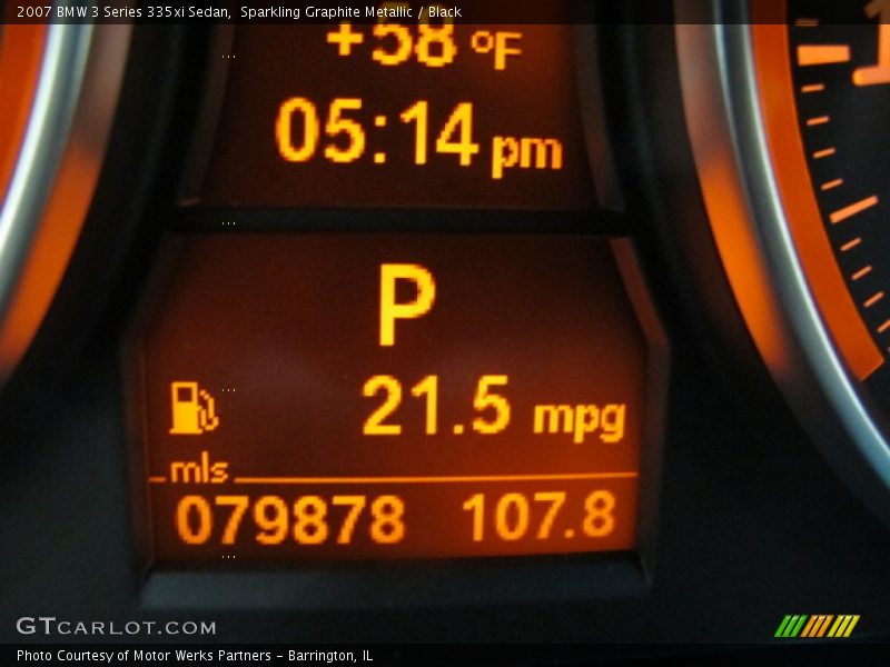 Sparkling Graphite Metallic / Black 2007 BMW 3 Series 335xi Sedan