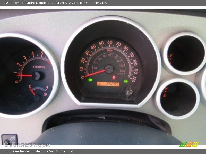Silver Sky Metallic / Graphite Gray 2011 Toyota Tundra Double Cab