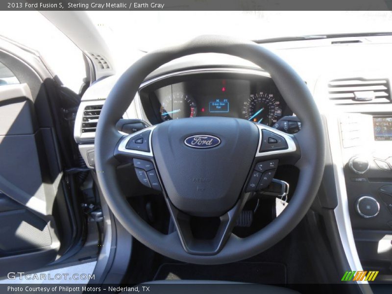 Sterling Gray Metallic / Earth Gray 2013 Ford Fusion S