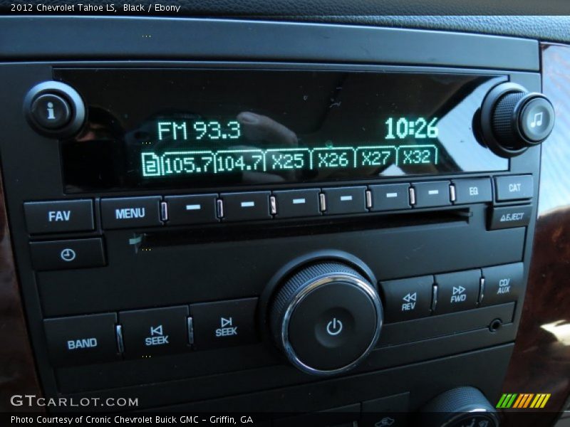 Black / Ebony 2012 Chevrolet Tahoe LS