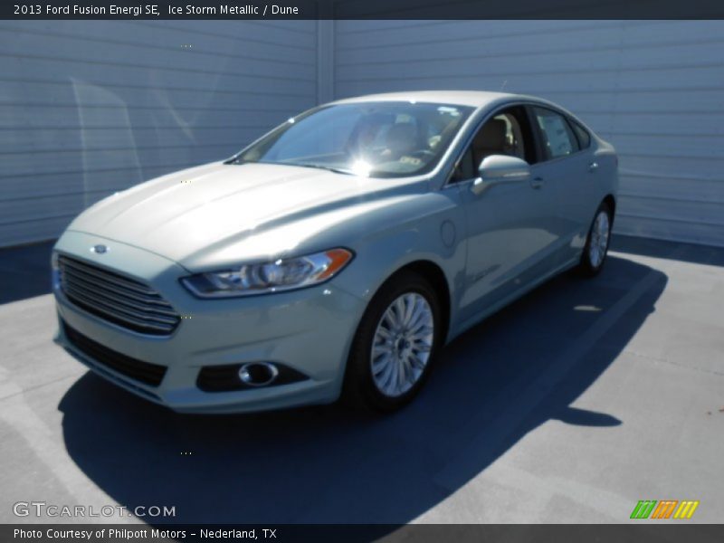 Ice Storm Metallic / Dune 2013 Ford Fusion Energi SE