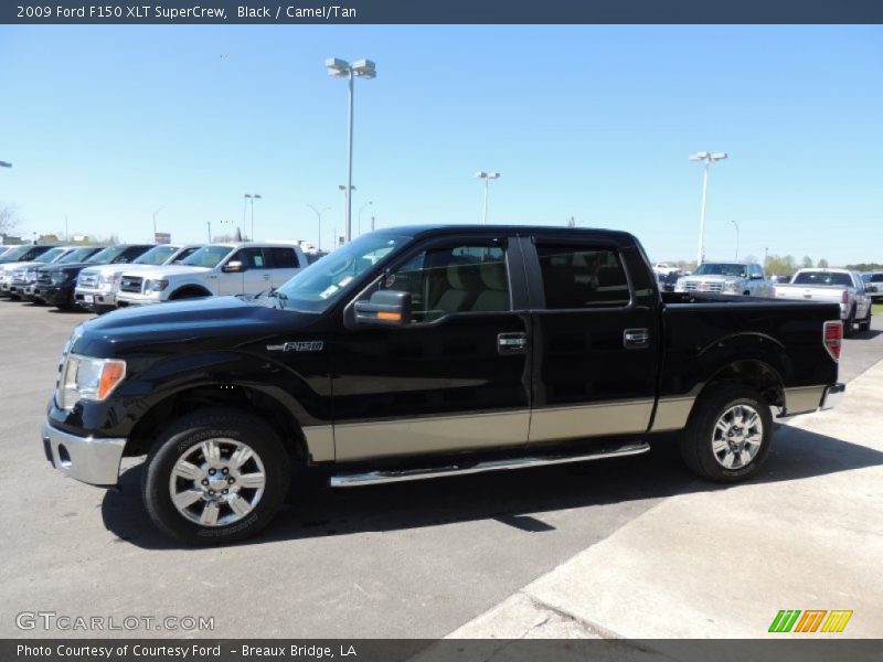 Black / Camel/Tan 2009 Ford F150 XLT SuperCrew