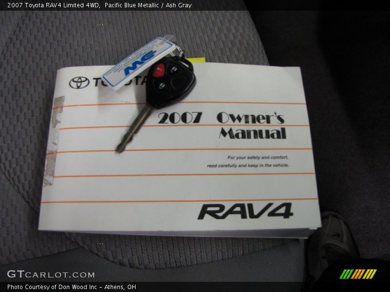Pacific Blue Metallic / Ash Gray 2007 Toyota RAV4 Limited 4WD