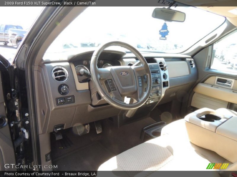 Black / Camel/Tan 2009 Ford F150 XLT SuperCrew